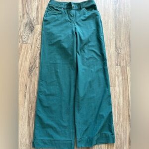 Lululemon City Sleek wide leg pants green jasper